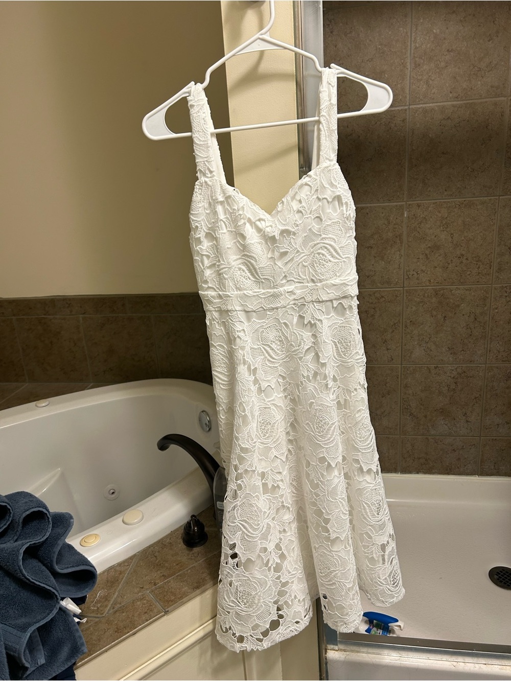 Lulus Divine Beauty White Lace Midi Dress